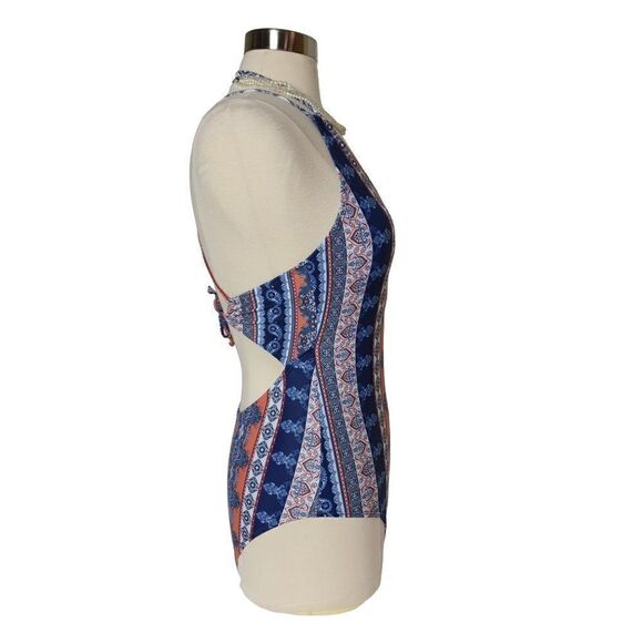 Women's Low Cut Sexy Swimsuit One Piece Plunge Cross Back Swimsuit M NWT - Picture 6 of 8